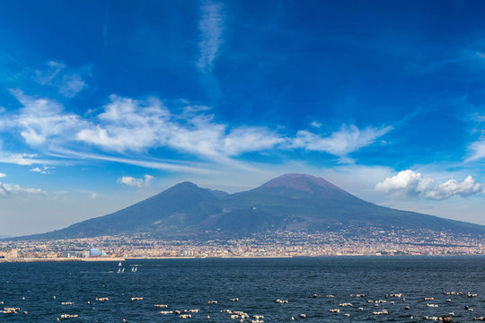 Mount Vesuvius In Naples, Italy