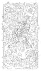Obraz premium Chinese warrior woman