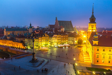 Obrazy na Plexi  Panorama Warszawy view