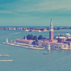 Naklejka premium view of San Giorgio island, Venice, Italy