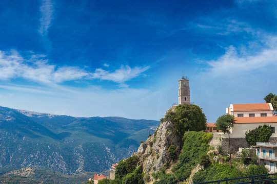 Arachova In Greece