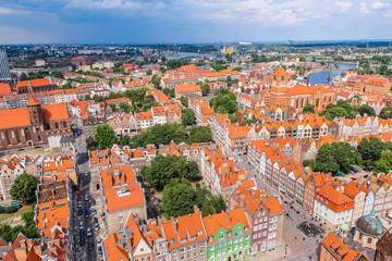 Gdansk, aerial view, Poland