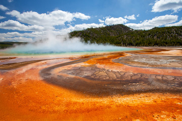 Grand Prismatic basin , Yellowstone, Wyoming, United States of America
