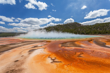 Grand Prismatic basin , Yellowstone, Wyoming, United States of America