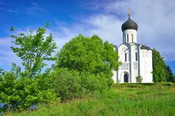 Church of the Intercession on the Nerl. Russia, the village Bogolyubovo.