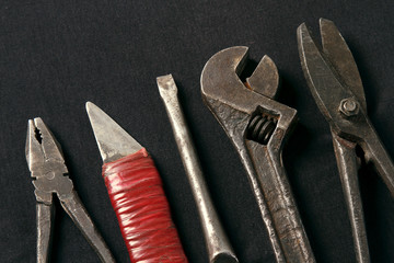 Set of old tools