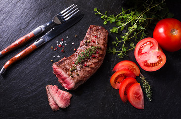 grilled steak