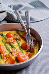 Omelet with vegetables