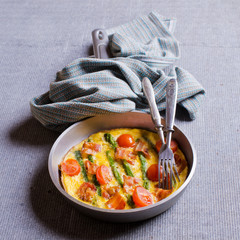 Omelet with vegetables