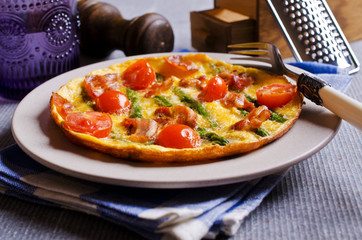 Omelet with vegetables