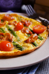 Omelet with vegetables