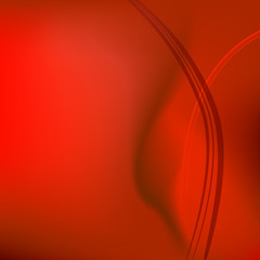 abstract red background waves curves and lines