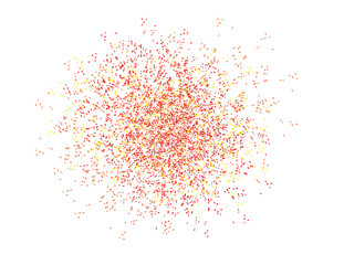 particles explosion or decoration element for design