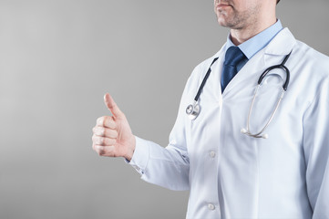 medical background / Medical staff on the grey background for ad