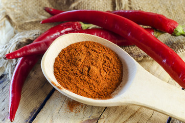 spicy ground red chili pepper