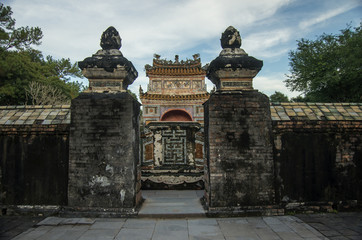 Obraz premium Hue, Vietnam: Tomb and gardens of Tu Duc emperor in Hue, Vietnam - A UNESCO World Heritage Site
