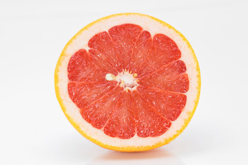 Naklejka na ściany i meble Grapefruit on a white background