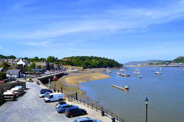 Sceanic Conwy harbour in North Wales