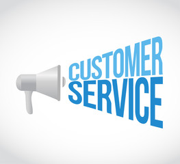 customer service megaphone loudspeaker message