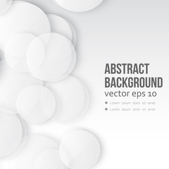 Vector Paper circle banner.