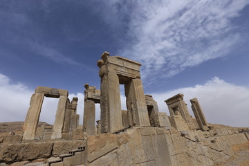 Fototapeta na wymiar Persepolis also known as Takht-e Jamshid, was the ceremonial capital of the Achaemenid Empire