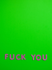 Fototapeta premium f**k you