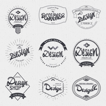 Design - Insignia sticker can be used as a finished logo, or design, corporate identity presentation