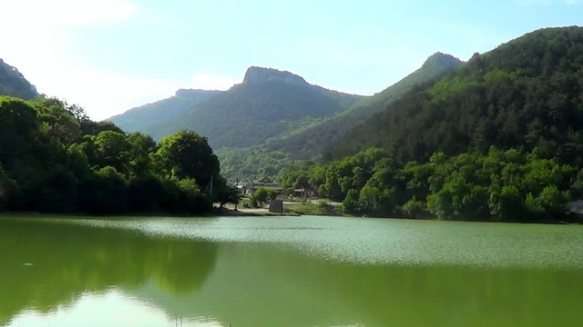 Lake Mangup in region Crimea in Ukraine