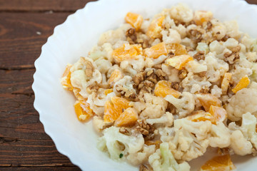Salad of cauliflower and orange