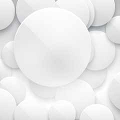 Vector Paper circle banner.