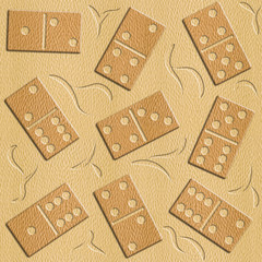 Abstract decorative dominoes - White Oak wood texture - seamless background