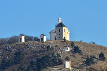 Holy Hill near Mikulov,Czech republic