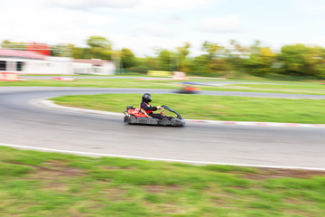 Races on Cartings. Carting. Cars races.
