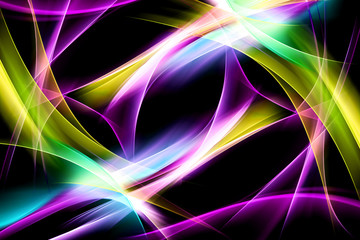 Colorful Light Wave Design Abstract Background
