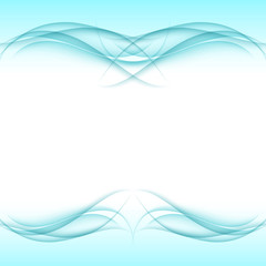 Abstract turquoise frame - data stream concept. Vector illustrat