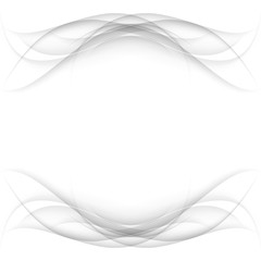Abstract white frame - data stream concept. Vector illustration