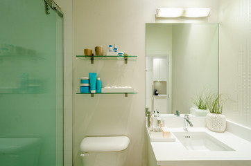 Fragment of a luxury bathroom