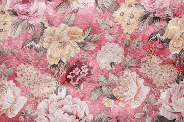 Rose Fabric background,vintage colour effect