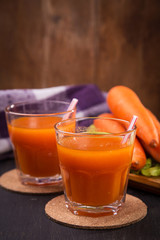 fresh carrot juice