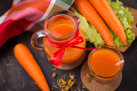 fresh carrot juice