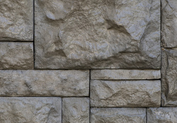 Texture of gray stone tiles wet