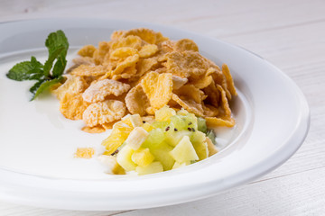 Table Breakfast - Continental Breakfast, fruit, cereals