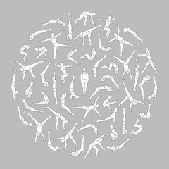 Acrobats in circle 1