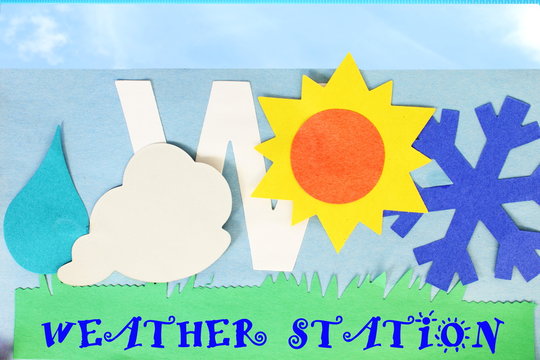 weather icons kids school paper craft