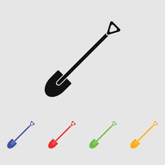 Shovel vector icon