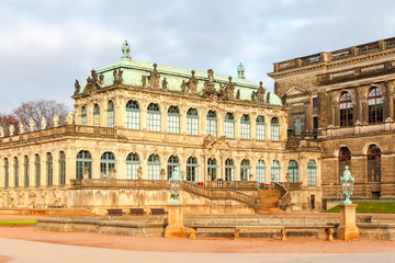 Fototapeta na wymiar Dresden. Zwinger Gallery.