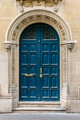 Architectural fragments of ancient buildings in Paris.