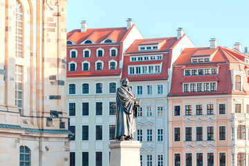 Dresden. Monument to Martin Luther.