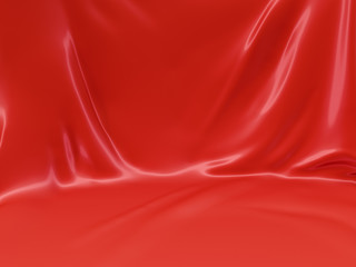 red background
