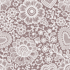Lace seamless pattern.